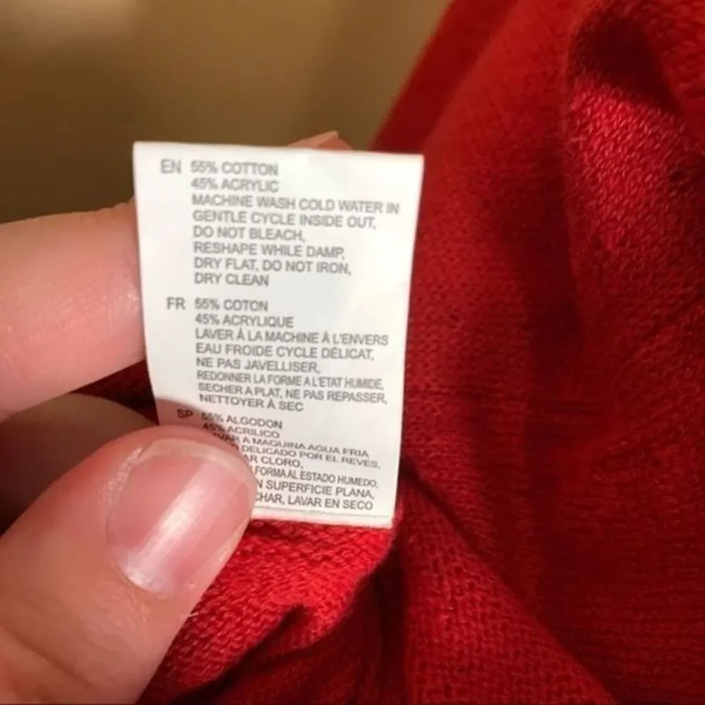 RD STYLE | Oversized Crimson Red Tunic Sweater - Medium - Picture 7 of 11